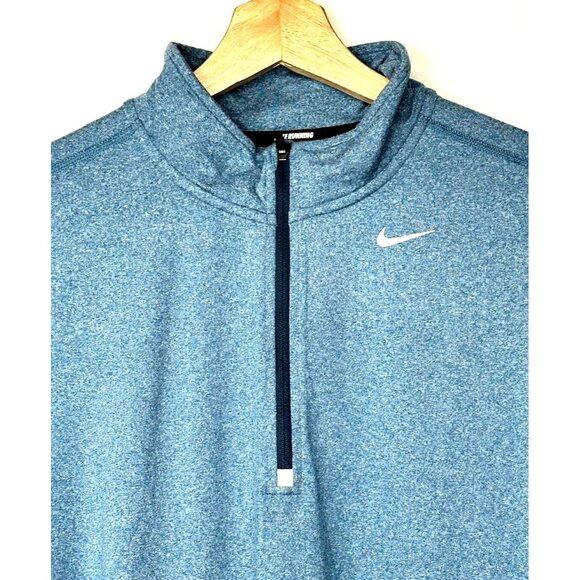 Nike Womens Shirt Dri-Fit Running 1/4 Zip Long Sleeve Pullover Teal Size Small - Picture 3 of 16